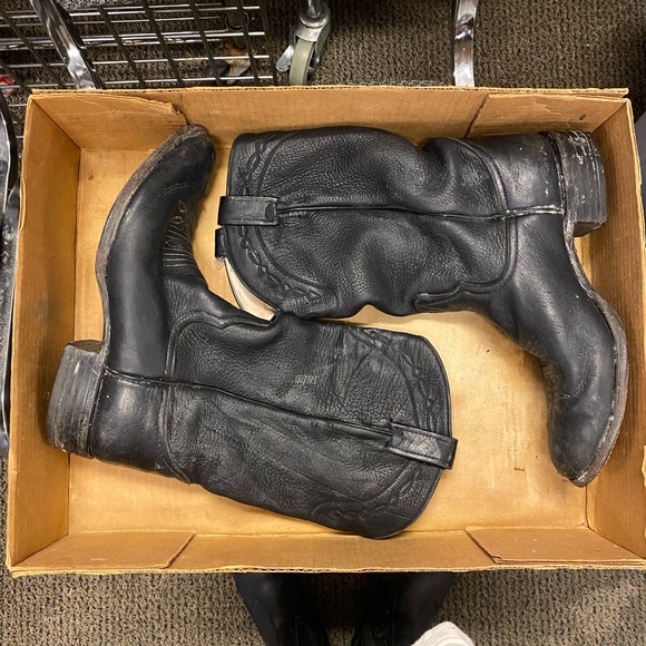 Custom European elk men cowboy boots size 9 - Picture 4 of 4